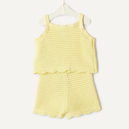 Image of Amazon Essentials x Sofia Grainge Mommy & Me Cotton Crochet Sweaters & Tank Sets