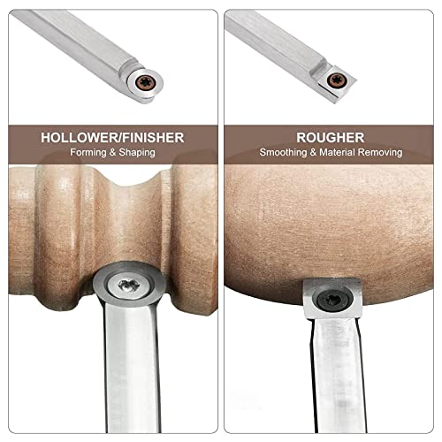 Set de herramientas para torno de madera con punta de carburo miniatura 6