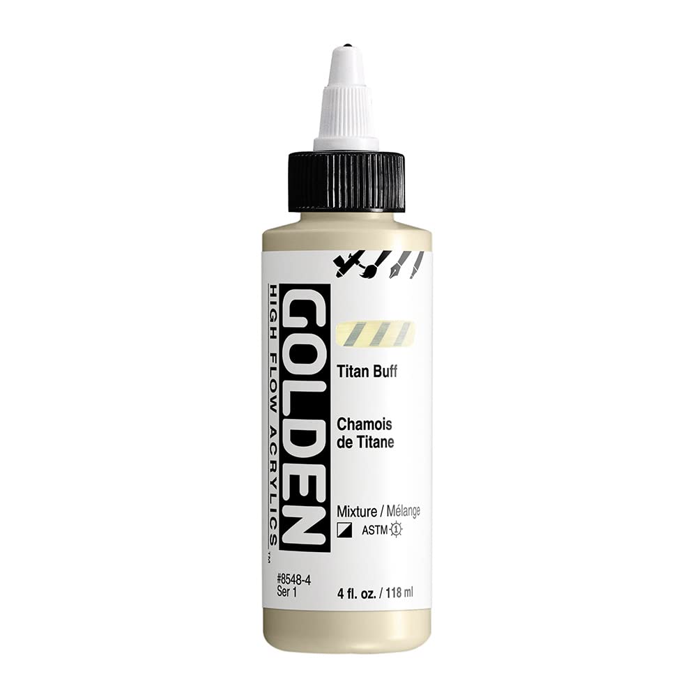 Golden 0008548-4 High Flow Acrylic Titan Buff 4oz.