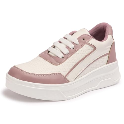 Image of Lightweight Walking Shoes Casual Lace-Up Sneaker for Women /Girls