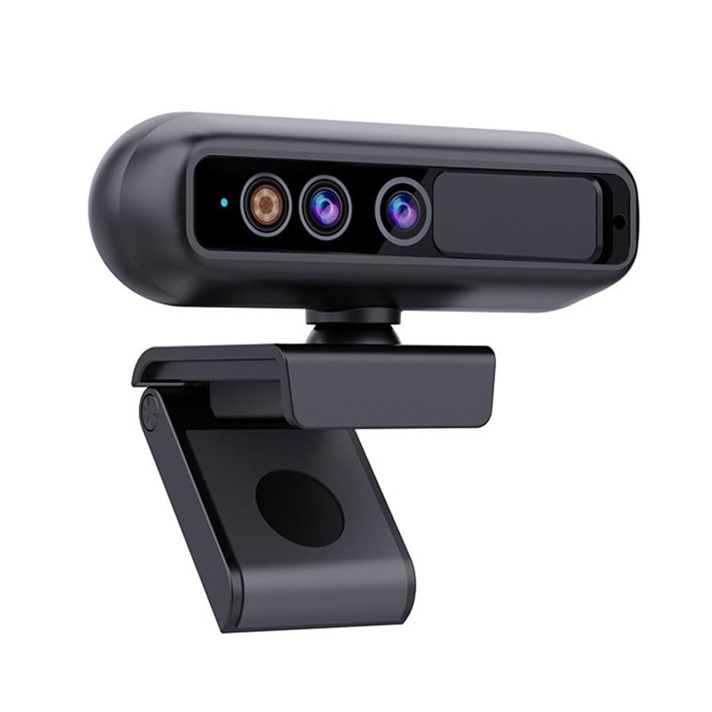 LEIYTFE Webcam Per Conferenze Webcam Ultra HD 2K Per Laptop Autofocus, Microfoni Con Cancellazione Del Rumore, Video Camera Per Streaming Meeting Gaming, Collegamento E Gioco Istantaneo