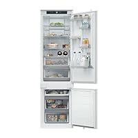 Haier Series 2 Integrated Fridge Freezer, E Rated, Total No Frost, hOn App Connectivity, Air Surround, 284L Total Capacity, White, 54x55x193.5 cm - HBQW5519EK-UK