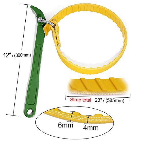 KOOTANS Multi-Purpose Belt Strap Wrench, 23