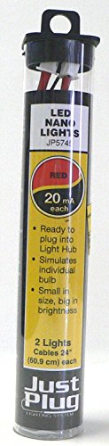 LED Nano Lights Red Just Plug Woodland Scenics 5745 fini les soudures complexes