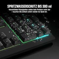 Corsair K55 CORE RGB Membran Kabelgebundene Gaming-Tastatur – Schwarz – Ansicht 6