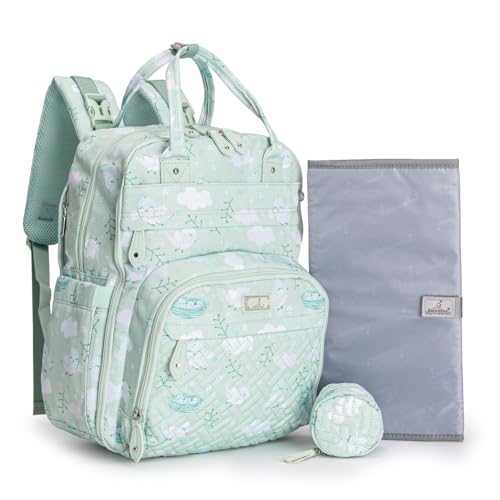 BabbleRoo Diaper Bag Backpack - Baby Essentials, Travel Essential...