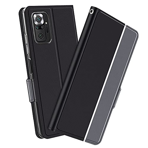Xiaomi Redmi Note 10 Pro 5G �p �蒠�^�X�}�z�P�[�X �u���b�N���O���[ �c�[�g���J���[ �J�o�[ �}�O�l�b�g ������� �|�P�b�g �V���v�� (Xiaomi Redmi Note 10 Pro 5G, �u���b�N���O���[)
