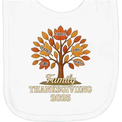 inktastic Family Thanksgiving 2025 Tree Of Gratitude Newborn Bib