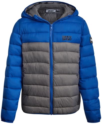 Image of DKNY Boys Puffer Jacket - Midweight Insulated Wind Water Resistant Hooded Puffer Winter Coat - Quilted Winter Jacket for Boys