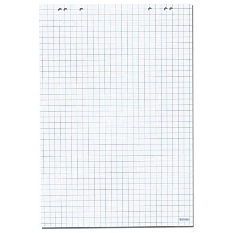 Herlitz Flipchartblock, 68x99cm (kariert/gelocht), 25 Blöcke (20 Blatt je Block) Cover