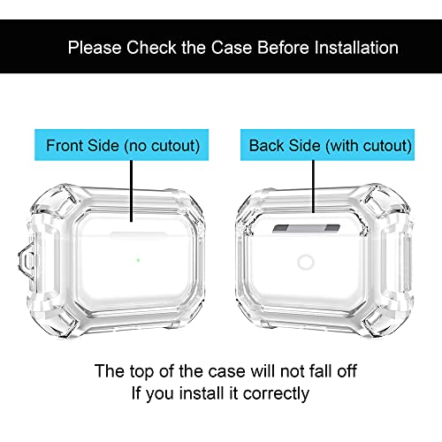 Image of Compatible with Airpod Pro Case Clear, Cute Apple Airpods Pro Case for Women Men, Clear Airpods Pro Case Cover with Keychain, Transparent Air Pods Pro Cases, Airpod Pros Case Protective