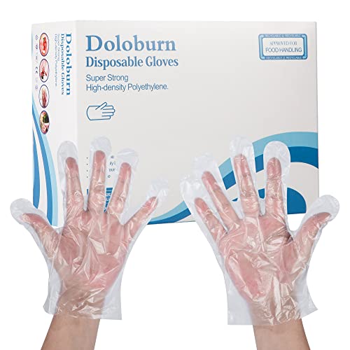 600 Pack Food Prep Gloves, Plastic Gloves,Food ServiceGloves - Food Service Gloves Disposable & disposable gloves, plastic gloves disposable, [ One Size Fits Most ]