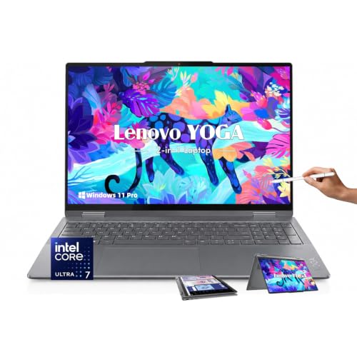 Lenovo Yoga 7i 2-in-1 Laptop Intel Ultra 7 16GB LPDDR5 1TB SSD, 47+Tops NPU