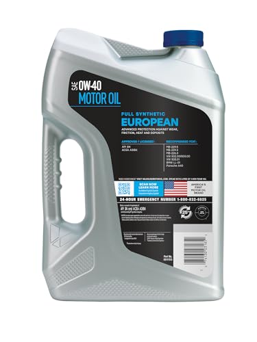 Image of Valvoline European Vehicle Full Synthetic SAE 0W-40 Motor Oil 5 QT, Case of 3