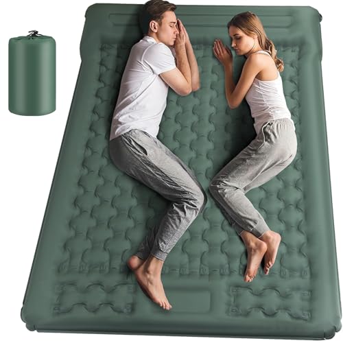 Jaztral Isomatte selbstaufblasend 2 Personen 2025 Neu,12 cm verdickte Luftmatratze Camping mit...