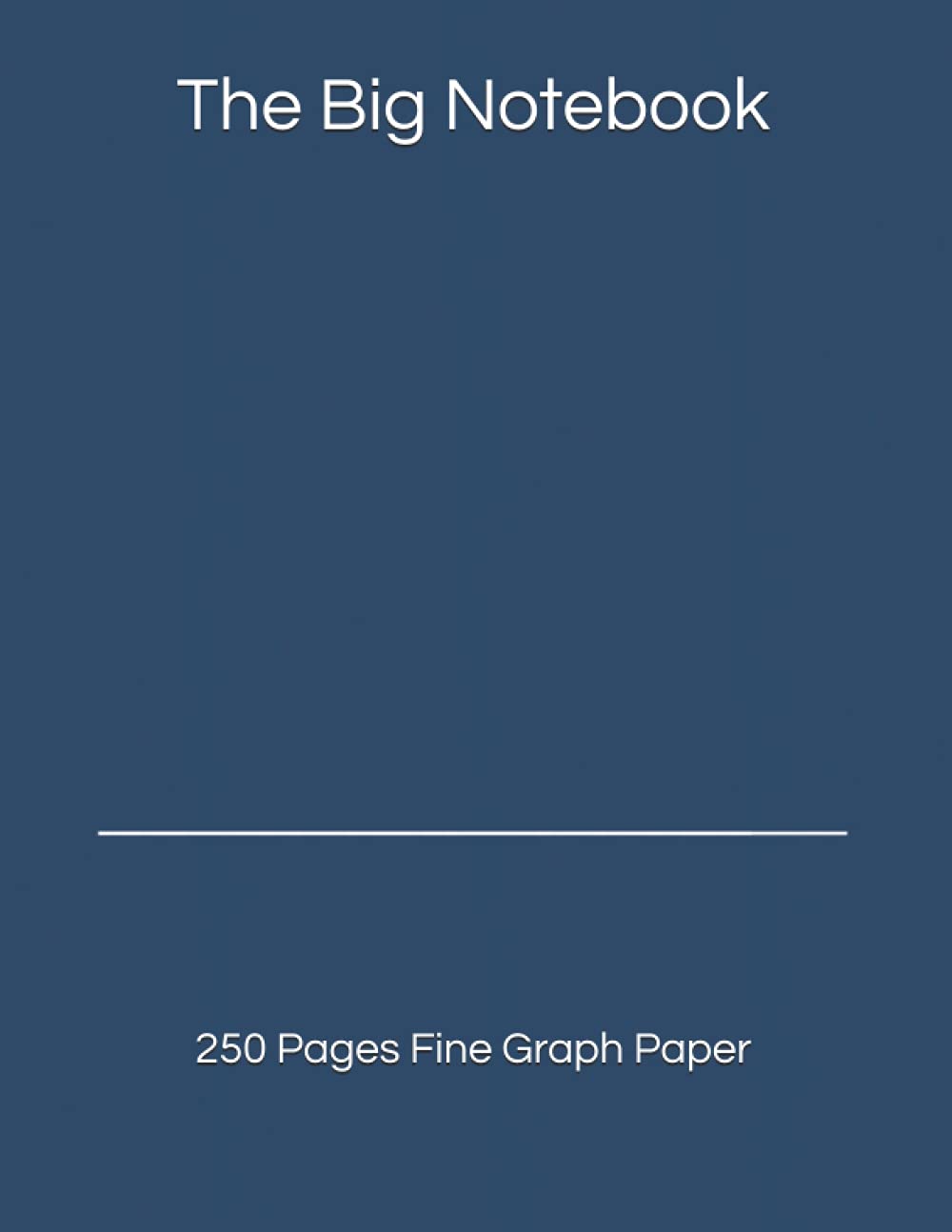 Big Notebook: 250 Pages Fine Graph Paper | Large Graphing Paper Notebook | XL, 8.5x11 inches