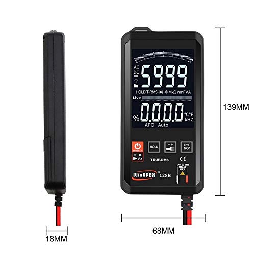 Hanks 'Shop. Smart-cyfrowy multimetr Reverse-Display Ultra-Thin-Touch, w pełni maszynowy, Precision EchteEffektivwert Multimeter