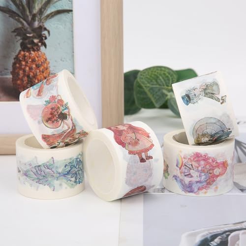 Papel adhesivo decorativo washi de 7 metros para cuadernos y manualidades