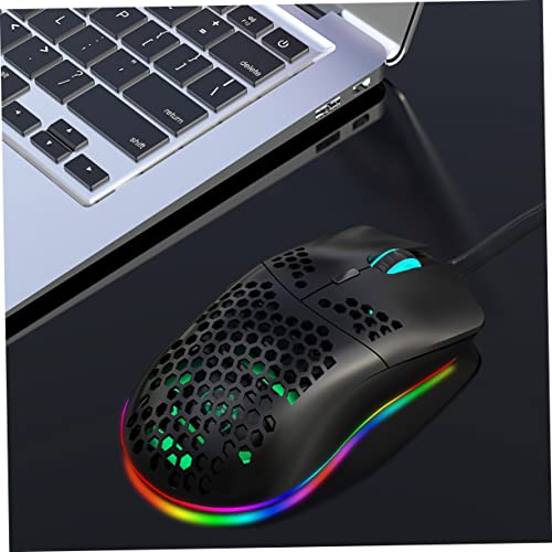 Ratón de computadora Operitacx con luces RGB y botones programables para diseño profesional 2