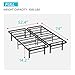 Bed Frame Metal Platform Bed Frame Mattress Foundation Box Spring Replacement Heavy Duty Steel Slat Easy Assembly Noise-Free Black,Twin/Full/King/Queen (Full)