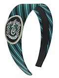 Bioworld Harry Potter Headbands for Women and Girls' Hogwarts Houses Gryffindor Slytherin Ravenclaw Hufflepuff Hogwarts (Slytherin)