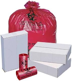 Pitt Plastics Red Perforated Low Density Isolation Can Liner 40 X 47-100 per case.