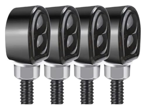 Clignotants moto 12V 8mm feu clignotant phare de remplacement noir Yamaha