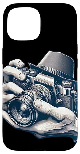 Vintage Analog SLR Camera Art Photographer Film Case for iPhone 15
