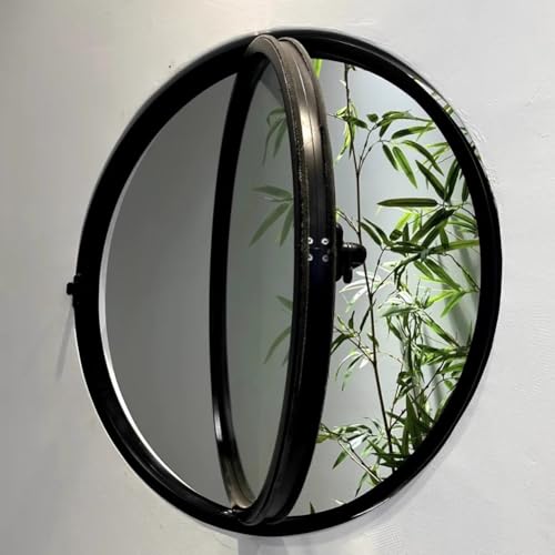 GXXINGIN Fenêtre Ronde encastrée pour abri de Jardin, hublot pivotant à 360° avec poignées, fenêtres en Verre trempé ventilées rotatives pour Salle de Bain et...