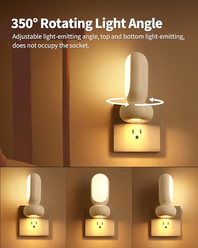 Kdg AMZ-TBL-028-N Led Night Light Plug Into Wall Set Of 2 thumb #1