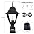 Windben Outdoor Post Light,Lamp Post Light Fixture,Post Lantern with Pier Mount Base,Matte Black,7.4in,Suitable for Gardens,Yards,Balconies,Passages or Entrances,etc