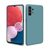 HSP Hülle für Samsung Galaxy A13 4G [Staubabweisend] Handyhülle | Premium TPU Silikon Case Schutzhülle | Kratzfest Stoßfest Fallschutz | Kameraschutz Displayschutz | Passgenau Dünn Matt | Petrol