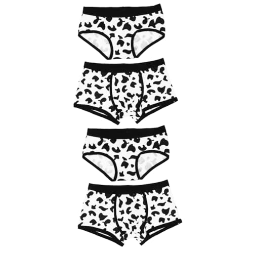 Sous-vêtements vache pour couples en coton doux et culottes confortables