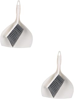 minkissy 2 Sets Desktop Cleaning Broom White Small Table Desktop Dustpan White Broom Desktop Broom Keyboard Cleaner Computer Keyboard Cleaning Brush Pet Pp Pearlescent Plate