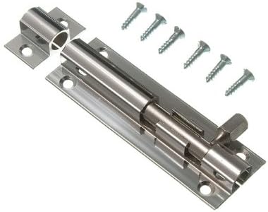 One Stop DIY 48 x DOOR BOLTS CHROME PLATED BRASS LATCH SLIDING CATCH 3 INCH 75MM NEW