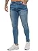 Produktbild BRAND KRUZE Designer Herren Jeans KZ106 Skinny Slim Fit Casual Super Stretch Denim Hose, dunkelblau, 34 W/32 L