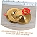 Toddmomy Alloy Cymbals Set Mini Marching Hand Cymbals for Drums Versatile Symbols Instrument for School Bands Professional Orchestras,19cm