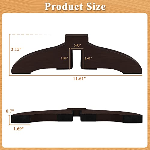 Support Feet For Pet Gate Wooden Baby Gate Support Feet For Freestanding Dog Gates Folding Configurable Baby Gate Baby Barrier Safety Fence 1 Pair (Brown) #TOP4