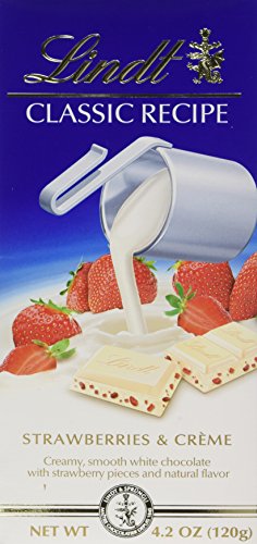 Lindt Chocolate Classic Recipe Chocolate Bar, Strawberries And Crème, 12 Count #TOP3