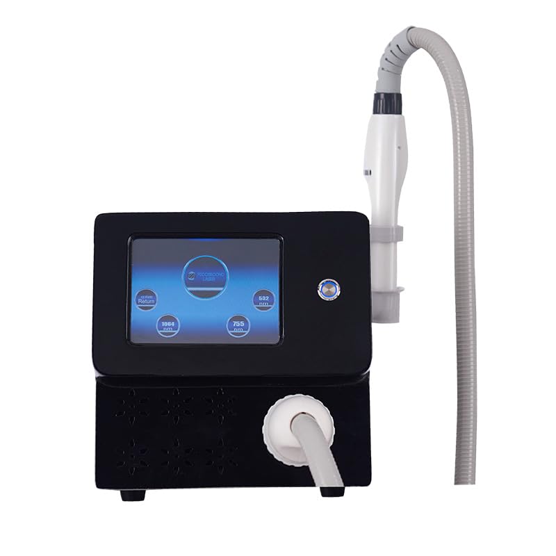 Multifunctional Picosecond Nd Yag Laser System, Portable Tattoo Removal Machine with 4 Probes, Pigment Spot Treatment, Skin Rejuvenation Device