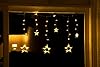 Spetebo LED stjärngardin, 100 x 80 cm – 63 lysdioder, varmvit – fönster, dekoration, stjärna, ljusslinga, ljus, gardin #1