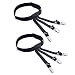 CHANGPING Mens Shirt Stay Suspenders Non-slip Locking Clamps Black