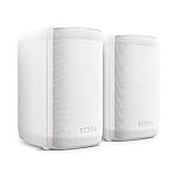 ION Audio Insta Sound | 40W Wireless Rechargeable Outdoor / Indoor Water Resistant Bluetooth Speakers With Rich, Lifelike Sound and Wall-Mount Brackets Included