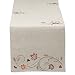 DII 14x70" Polyester Table Runner, Embroidered Autumn Wheat - Perfect for Fall, Thanksgiving, Catering Events, or Everyday Use