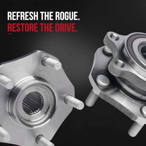 Image of Front Wheel Bearing and Hub Assembly Set of 2 - Compatible with Nissan - Rogue, Rogue Sport - Rear Wheel Bearing - Replaces 513357, 513357 2pcs, 951-117 - 2014-2020