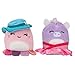 Squishville by Squishmallows 2 Pack Fashion Pack Mini Squishmallow 5cm (2 inch) with Clothing Set of 4 Packs