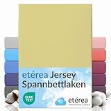 etérea Jersey lenzuolo con angoli 140x200-160x200 cm Menta Epaisseur 15-25 cm - 100% Cotone - Oekotex materasso Letto copripiumino - lenzuola 140x200cm - 160x200cm Verde