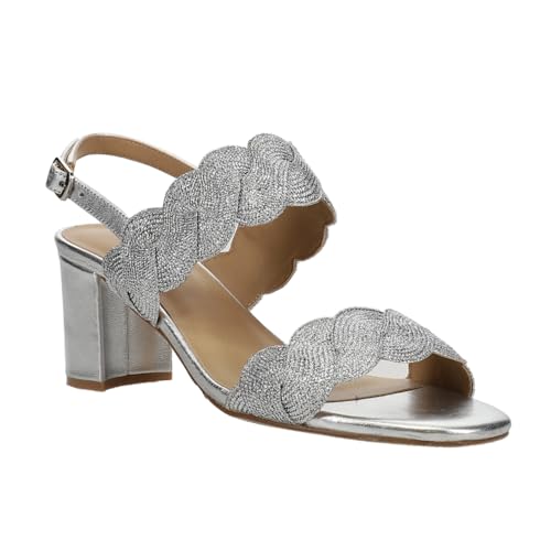 VANELi Women's Lettie Woven Metallic Block Sandal Heeled2