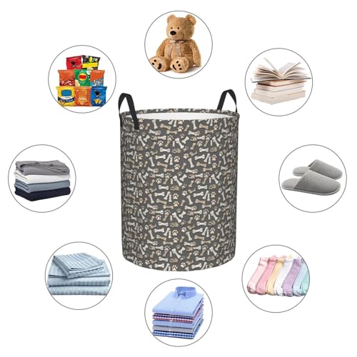 Panier à linge rond étanche salle de bain et linge de maison - 7