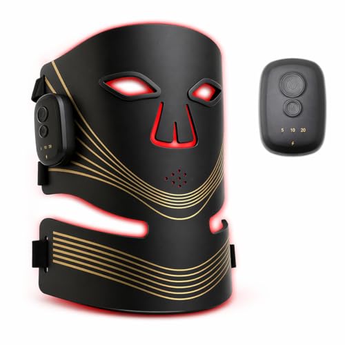 Red Light Therapy Face and Neck Mask - FDA 510 (k) Cleared (K2530...